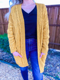 Fall Vibes Mustard Cardigan