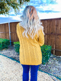 Fall Vibes Mustard Cardigan