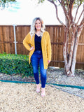 Fall Vibes Mustard Cardigan