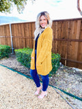 Fall Vibes Mustard Cardigan