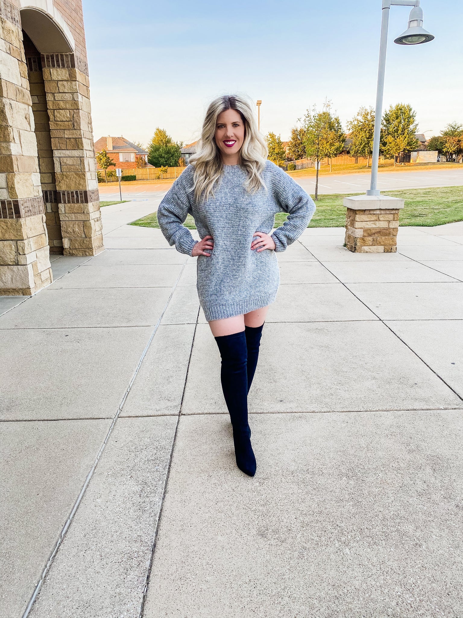 Happy Fallidays Sweater Dress Style and Sway Happy Fallidays Sweater Dress Style and Sway