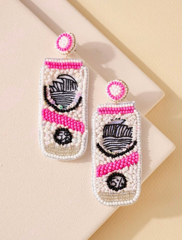 Seltzer Earrings-HOT PINK