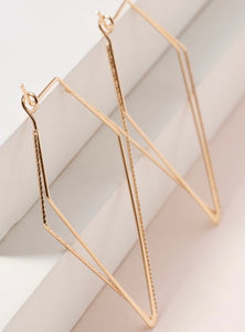 Wire Diamond Earrings